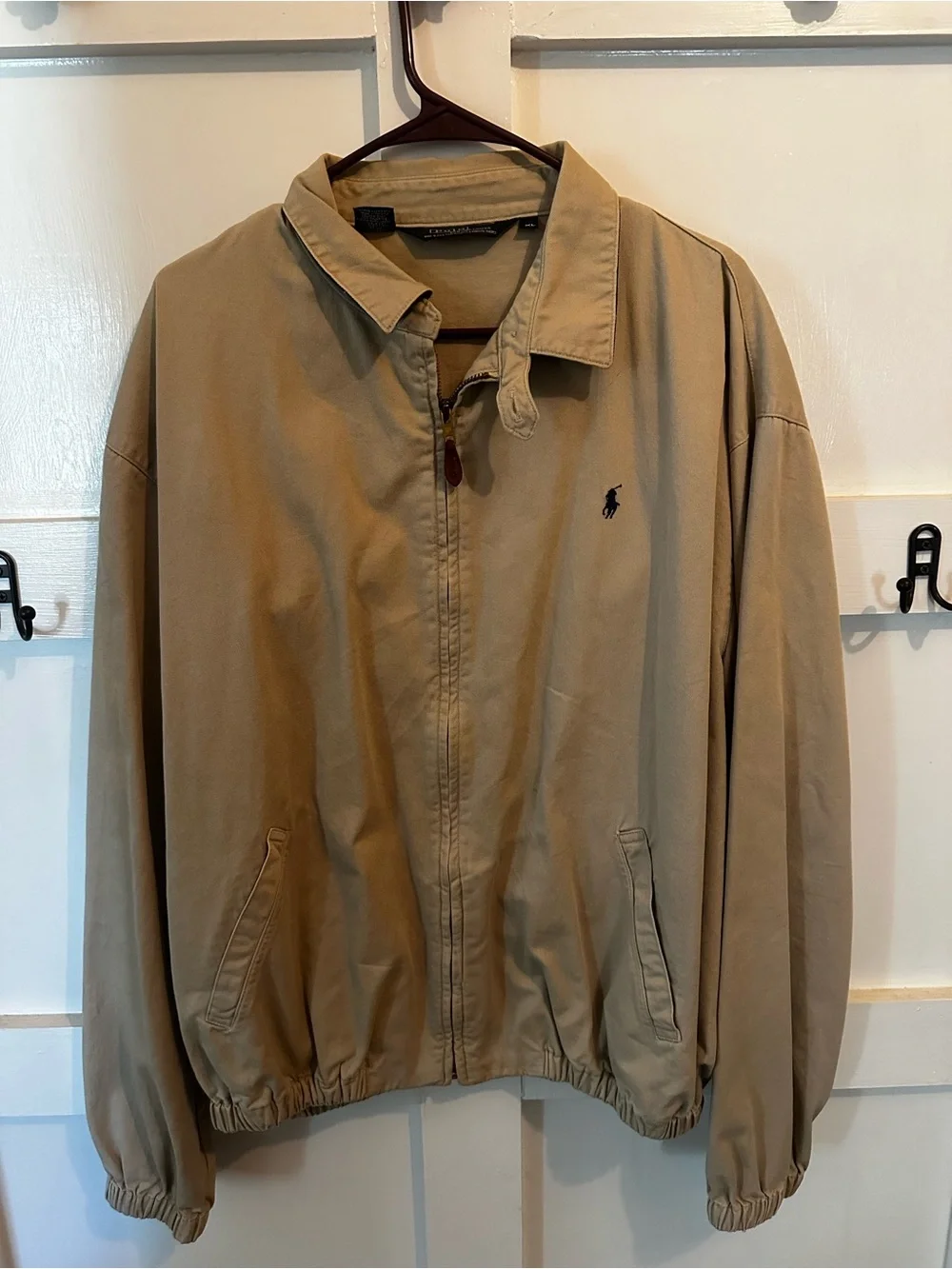 Ralph Lauren Tan Zip-Front Lightweight Jacket